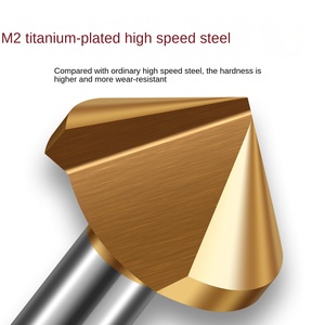 Ba Lưỡi coban mạ titan chamfering dao 90 độ đơn lưỡi mới chamfering thiết bị <span class=keywords><strong>45</strong></span> độ khoan <span class=keywords><strong>bit</strong></span> - Product Image 2