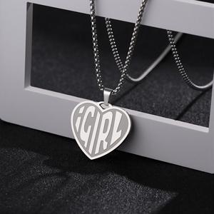 Collar con Colgante Geométrico Rectangular de Acero Inoxidable al por Mayor, Collar Personalizado con <span class=keywords><strong>Palabras</strong></span> de Amor <span class=keywords><strong>para</strong></span> Mujeres y Hombres, Joyerí<span class=keywords><strong>a</strong></span> - Product Image 2