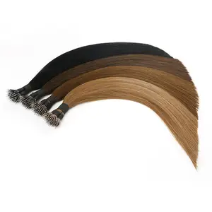 Высококачественные индийские неповрежденные волосы с двойным рисунком, нанокольцевые человеческие волосы для наращивания