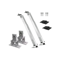 Kit Pemasangan Panel Surya Rackmodo Photovoltaic Racking, Sistem Pemasangan Atap Logam Aluminium Stainless Steel yang Dapat Disesuaikan Kemiringannya