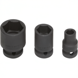 Fervi <b>Impact</b> <b>Socket</b> Wrench Set 3 Pc Metric Hex Drive Tool Kit - Product Image 2