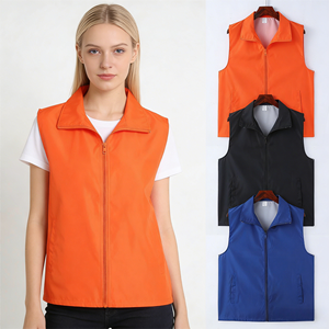 Customizable Logo OEM Service Multi-Pocket Moisture Wicking Breathable 100% Polyester <b>Utility</b> Tool Work Wear Unisex <b>Vest</b> - Product Image 6