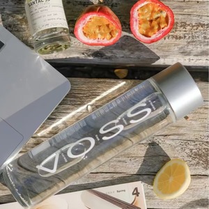 Botellas de Vidrio Transparentes Personalizadas para Jugos, Agua <span class=keywords><strong>Voss</strong></span>, 12 oz, para Bebidas - Product Image 2