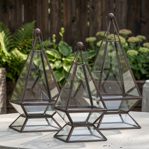 ¡-Candelabro-linterna-decoración del hogar-luminaria! Mini farolillos de vela de jardín antiguo vintage rústico al aire libre - Product Image 3