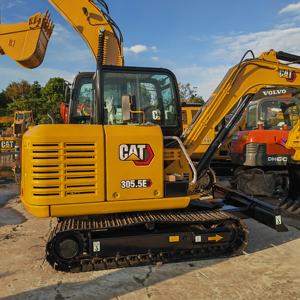 Mini-excavatrice sur chenilles hydraulique d'occasion Cat 305.5E2, 6 tonnes, d'origine japonaise, 2023, faible nombre d'heures, excavatrice d'occasion, EPA CE, à vendre - Product Image 6