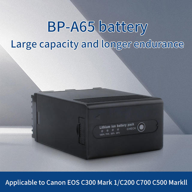 For Canon EOS C300 Mark II 4K C200 C200B D-TAP Power Adapter BP-A65 14.4V 6700mAh Camcorder Accessories Lithium-ion Battery Pack