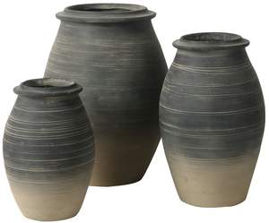 Pots de fleurs en fibre de verre en béton personnalisé décor à la maison courbes léger étanche jardinière - Product Image 1