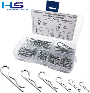 Hengsheng <span class=keywords><strong>DIN</strong></span> <span class=keywords><strong>11024</strong></span> en forma de R Pasadores de chaveta de resorte Bloqueo DE SEGURIDAD Split String Chaveta R Pin R Clips - Product Image 6