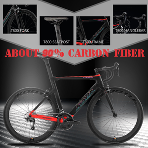 Nouveau design de vélo de route en fibre de carbone R09-R8000 cadre en fibre de carbone vélo de route Bicicleta avec frein en V vélo de course - Product Image 4