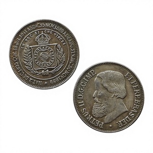1889 บราซิล จักรวรรดิ/สาธารณรัฐ เหรียญเปโดรที่ 2 สไตล์โบราณ เหรียญที่ระลึก ของขวัญ ของตกแต่งบ้าน - Product Image 2