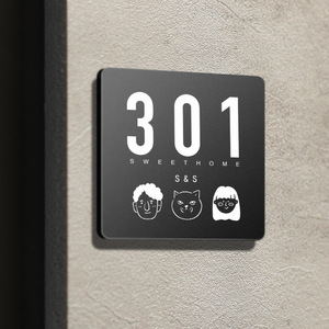 Acrylic cửa số nhà ý tưởng cá nhân phòng số signage khách sạn cửa số - Product Image 2