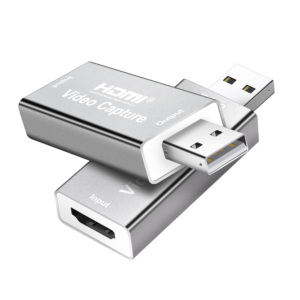 Carte de capture vidéo HDMI vers USB 4K 1080P, <span class=keywords><strong>enregistrement</strong></span> et diffusion en direct via caméra DSLR, caméscope, action cam, noir et argent – Meilleures ventes - Product Image 5