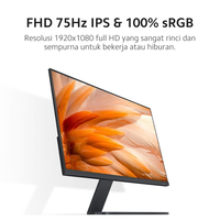   Moniteur de bureau Mi 27 pouces 1080P 60Hz faible lumière bleue, moniteur fin de protection des yeux, écran d'affichage pour jeux sur PC