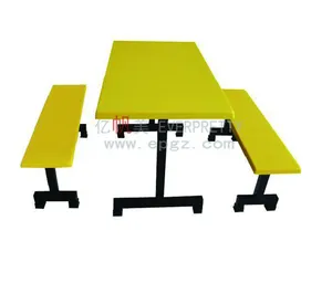 Set di Tavoli e Sedie in Metallo Durevole <span class=keywords><strong>per</strong></span> Ristoranti, Arredamento <span class=keywords><strong>per</strong></span> Esterni, Mensa Scolastica, Design Colorato <span class=keywords><strong>per</strong></span> una Cena Confortevole - Product Image 1
