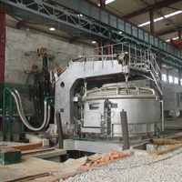 Fabrication d'acier doux EAF EBT fer fusion barres d'armature laminoir 5 T four acier à faible teneur en carbone 15t poêle 10 tonnes four à arc électrique