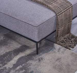 Cómodo juego de sofá de tela en forma de <span class=keywords><strong>L</strong></span> gris resistente a la suciedad, sofá Modular seccional para sala de estar para interior con tela moderna - Product Image 6