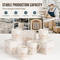 Tasse en céramique Perle Orientale de Shanghai, Chine, avec motif de l'horizon urbain, fabriquée pour les cadeaux de voyage, vente en gros, aéroports et vente au détail