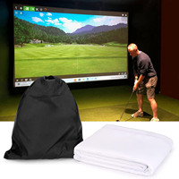 Écran de frappe de golf ultra transparent et lavable pour l'entraînement de golf en intérieur