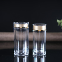 Bouteilles en plastique acrylique transparentes 80ml 100ml 120ml produits de santé de qualité alimentaire boîtes d'emballage pour capsules pilules médecine