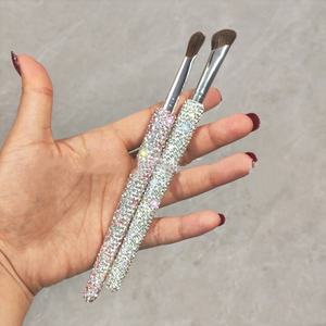Brochas de Maquillaje al por Mayor con Mango de Plástico, Pelo Sintético y Diamantes, para Cejas, Contorno de Nariz y Delineador de Labios - Product Image 2