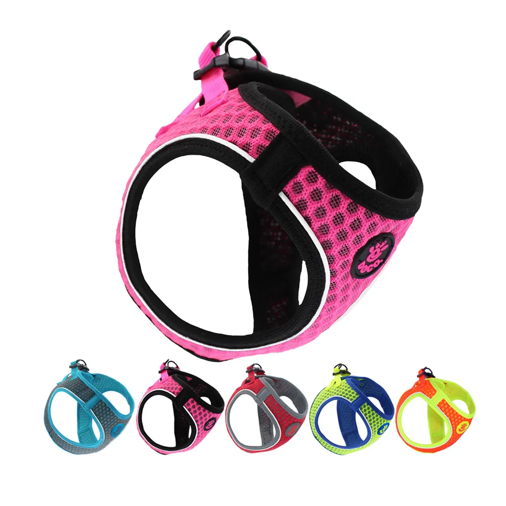 Dropshipping Products 2024 Dog Mesh Harness Breathable Dog Harness Soft Comfortable Pet Harness For Small Medium Dogs