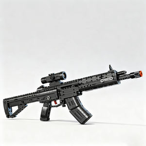 Reobrix 77024 Juego <span class=keywords><strong>de</strong></span> Bloques <span class=keywords><strong>de</strong></span> Construcción <span class=keywords><strong>de</strong></span> Rifle <span class=keywords><strong>de</strong></span> Asalto, Modelo Disparable, Bolt <span class=keywords><strong>de</strong></span> Reacción, Detalles Realistas, Regalo para Fans Militares - Product Image 1