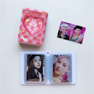 Mini Album Fotografico Ecologico in Silicone PVC con Logo Personalizzato, Portachiavi per Photocard Kpop da 2/3 Pollici a Forma di <span class=keywords><strong>Cuore</strong></span> Cavo - Product Image 5