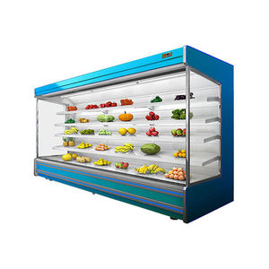 Présentoir de stockage de supermarché pour fruits/légumes/lait, <span class=keywords><strong>rideau</strong></span> d'air refroidisseur de type ouvert, <span class=keywords><strong>armoire</strong></span> congélateur - Product Image 5