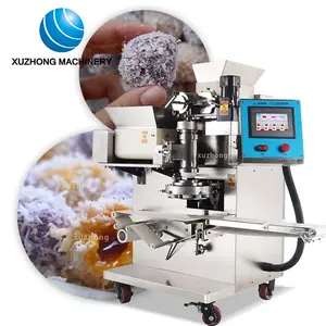 Glutinous Rice Ball Banh Bao Chi Pandan Mung Bean Making Machine Luo Mai Chi Mochi Glutinous Rice Ball Filling Machine