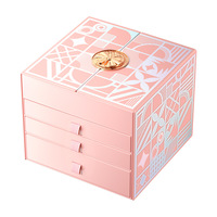 Ensemble de maquillage YuliYula Peach-Color Beauty Radiance Pink avec miroir cosmétique et boîte cadeau, kit complet de maquillage pour le visage pour filles