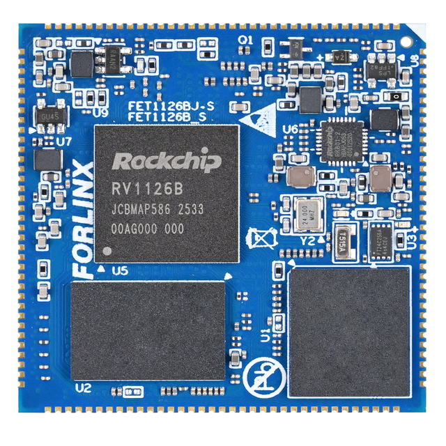 RV1126B SoM Cost Efficient AI Linux System on Module with 2GB RAM 16GB eMMC