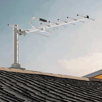 Antena Logarítmica HD de Onda Terrestre, Antena Yagi Digital HDTV, Antena TDT DTV DTMB UHF, Antena de TV Digital para Exteriores con Montaje en Poste