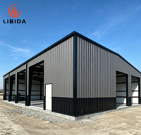 Nave Industrial Prefabricada de Acero, Resistente al Viento, Nieve y Terremotos, para Almacenamiento y Taller