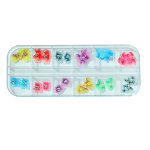 BIN <span class=keywords><strong>2022</strong></span> 3D hecho a mano acrílico <span class=keywords><strong>flores</strong></span> Nail Art Charms para <span class=keywords><strong>uñas</strong></span> llegadas Kawaii resina nueva piedra de 6mm joyería de plástico brillante - Product Image 4