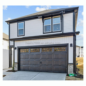 Porte <span class=keywords><strong>de</strong></span> <span class=keywords><strong>garage</strong></span> sectionnelle électrique automatique à vue panoramique en verre, étanche, pour villa, résidence, bâtiment commercial - Product Image 1