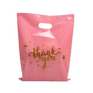 Die-Cut Handle <b>Plastic</b> Shopping Bags for Retail Packaging, Customizable <b>Tote</b> Bags, High-Quality Retail Display Bags - Product Image 1