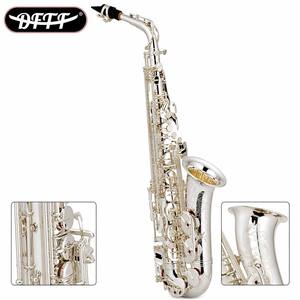 Saxophone alto en Mi bémol, laiton plaqué argent, performance professionnelle en concert, avec <span class=keywords><strong>sac</strong></span> de transport - Product Image 2