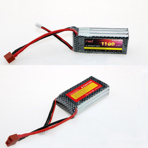 Pabrik kualitas tinggi Power UAV pesawat FPV 25c 14.8v 1100mah 3S 4S T/XT60/XT90/AS150/JST/TRX Custom Plug Drone Rc baterai Lipo - Product Image 4