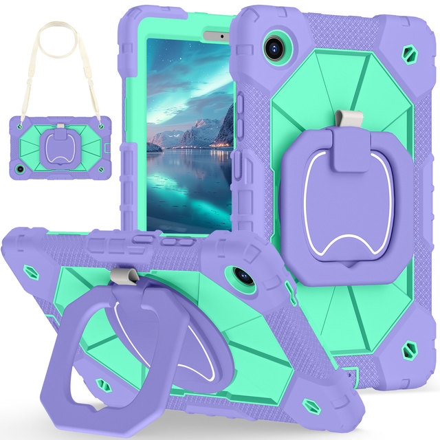Lenovo Tab One 8.7 K9 TB305FU 2025 Case with 360 Stand Adjustable Shoulder Strap Shockproof OEM ODM
