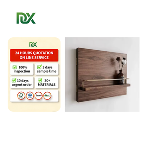 Ventes chaudes, boîte de compteur électrique en bois de noyer décorative de style américain, pliable, montage mural, charnières - Product Image 1