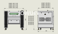 Machine de découpe et de gravure laser CO2 JOWUEY JW6090 60-150W DXF pour acrylique/bois/MDF/cuir, zone de travail 900x600-1600x1000mm