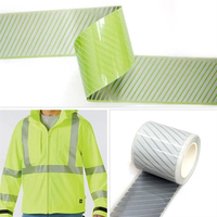 Cinta reflectante de seguridad plateada termoadhesiva de 5 cm de ancho para ropa de trabajo industrial, vinilo textil para prensa de calor