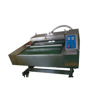 Recruiting agents High efficiency small Auto Continuous Rotating Belt Type Vacuum Pack Machine for seafood fruits meat vegetable