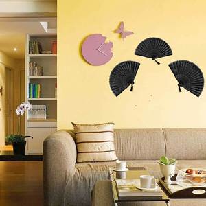 Abanico de Mano Eléctrico de 21 cm para Mujer, Abanico de Mano de Seda de Bambú como Regalo de Recuerdo - Product Image 3