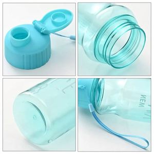 550ml PET Sports Water Bottle Large Capacity Transparent Portable Outdoor Camping Gift Classic Design <b>Cold</b> Water Kettle <b>Cup</b> - Product Image 4