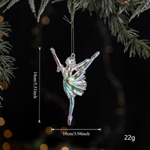 <span class=keywords><strong>Adornos</strong></span> Navideños <span class=keywords><strong>de</strong></span> Lujo para Árbol, Calabaza Acrílica Colorida en Forma <span class=keywords><strong>de</strong></span> Carruaje, Reno Transparente, Decoración Navideña - Product Image 6