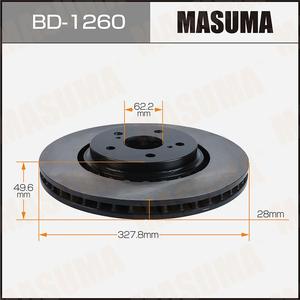 Disco de freno BD-1260 MASUMA, rotor de freno de disco, componentes del sistema de frenos automotrices para LEXUS - Product Image 3