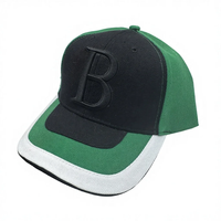Gorra de Béisbol de Alta Calidad con Bordado 3D, 6 Paneles, Personalizable, de Dos Tonos, Unisex, con Visera Sandwich, Estilo Boston