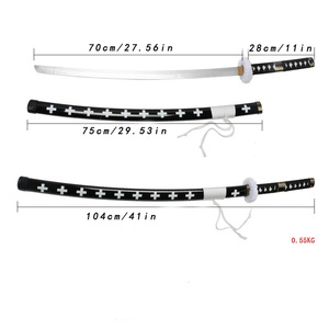Accessoire de cosplay anime : Épée en bois de simulation, couteau en bois de bambou à motif original <span class=keywords><strong>du</strong></span> <span class=keywords><strong>Docteur</strong></span> Pleurant (Ghost Crying Doctor) - Product Image 5