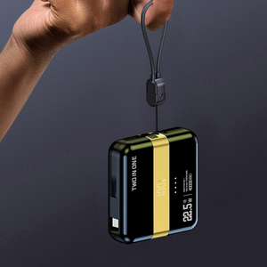 HDL 2024 Nuevos productos 10000Mah powerbank 2-en-1 Cargador rápido Power Banks con cable nuevas ideas de productos para <span class=keywords><strong>iPhone</strong></span> Power Bank - Product Image 6